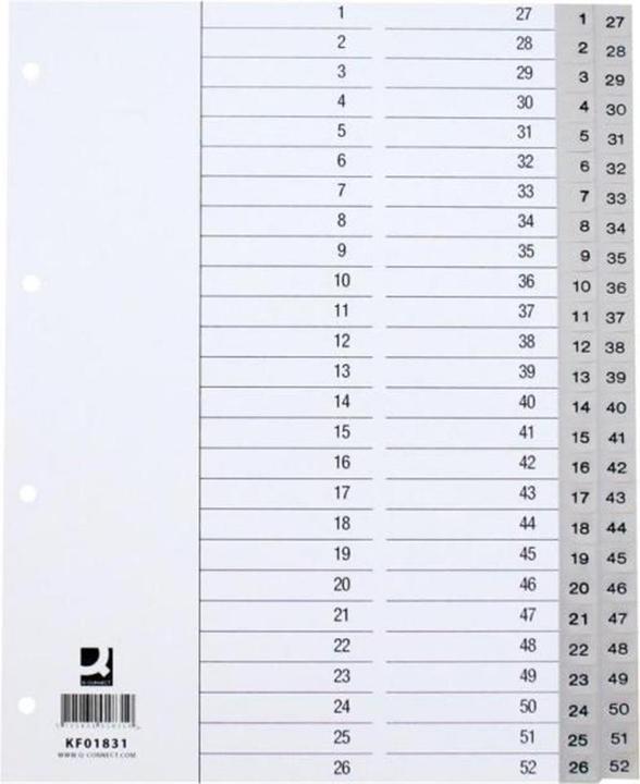 Actual product image Q-Connect Register full format PP, with index sheet