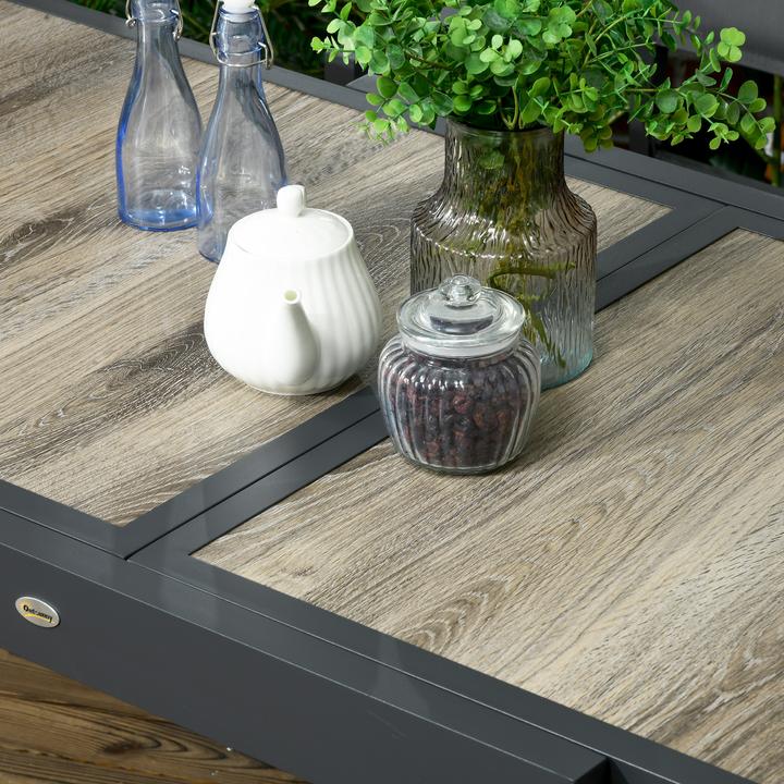 Produktbild Outsunny Gartentisch mit ausziehbarer Tischplatte (80 cm)