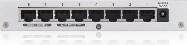 Actual product image Zyxel GS-108BV5-EU0101F, Unmanaged, L2, Gigabit Ethernet (10/100/1000) (8 Ports)