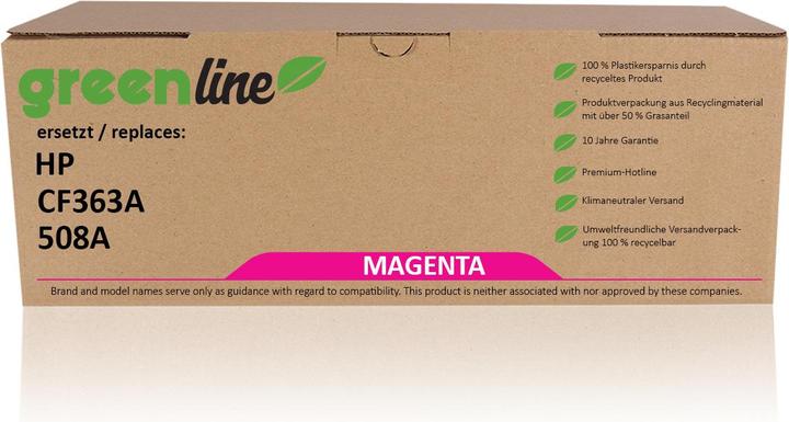 Produktbild Inkadoo Toner greenline ersetzt HP CF 363 A / 508A Toner, magenta Magenta (M)