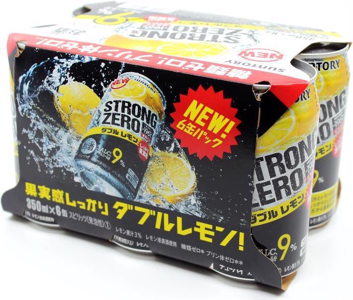 Actual product image Suntory Strong Zero Double Lemon (6 x 35 cl)