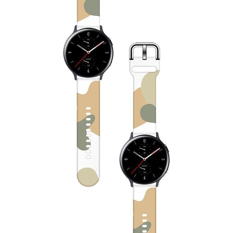 Thumbnail - Hurtel Strap Moro Band For Samsung Galaxy Watch 46mm Silicone Strap Watch Bracelet Pattern 6 (Silikon), Uhrenarmband, Me...