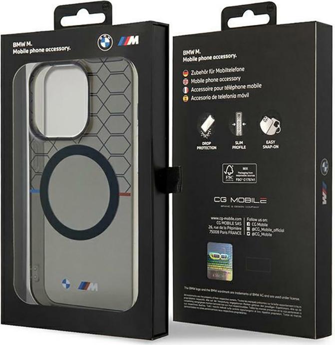 Produktbild BMW Etui BMHMP14XHGPK iPhone 14 Pro Max 6.7" szary/grey hardcase Pattern MagSafe (Apple iPhone 14 Pro Max)
