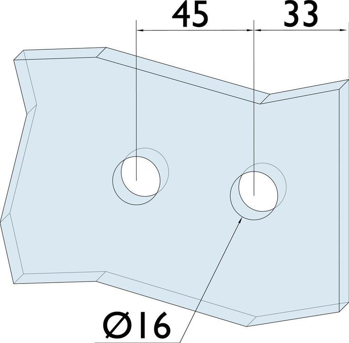 Produktbild Hermat Glastürband 6225,2tlg,FT24,kantig,edelstahl matt