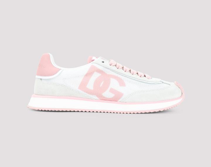 Produktbild Dolce & Gabbana dragon sneakers in mixed materials white and pink color (40)