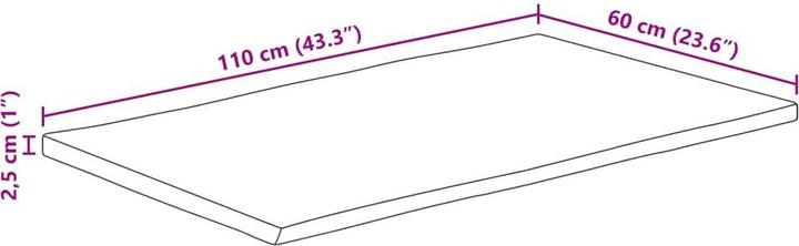 Produktbild vidaXL Tischplatte (110 x 60 cm)