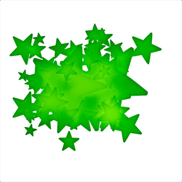 Actual product image Fortura Stickers stars noctilucent set of 50
