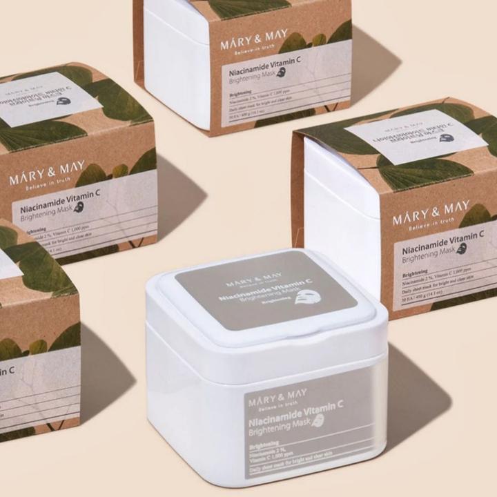 Produktbild Mary&May MARY & MAY - Aufhellende Maske mit Niacinamid und Vitamin C (400 ml)