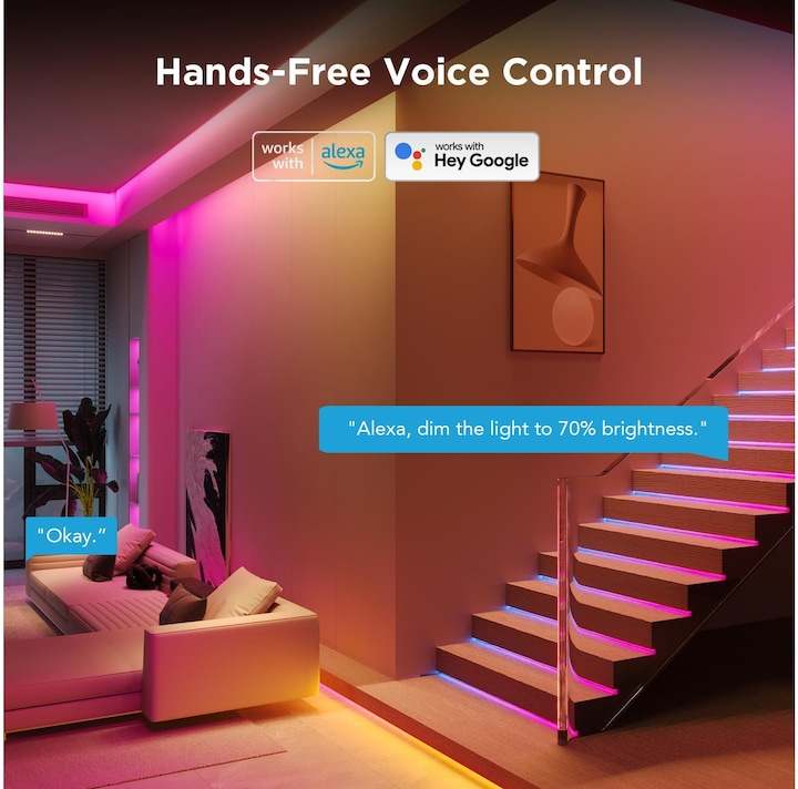 Actual product image Govee LED Strip Lights (RGBIC, 300 cm, Indoor)
