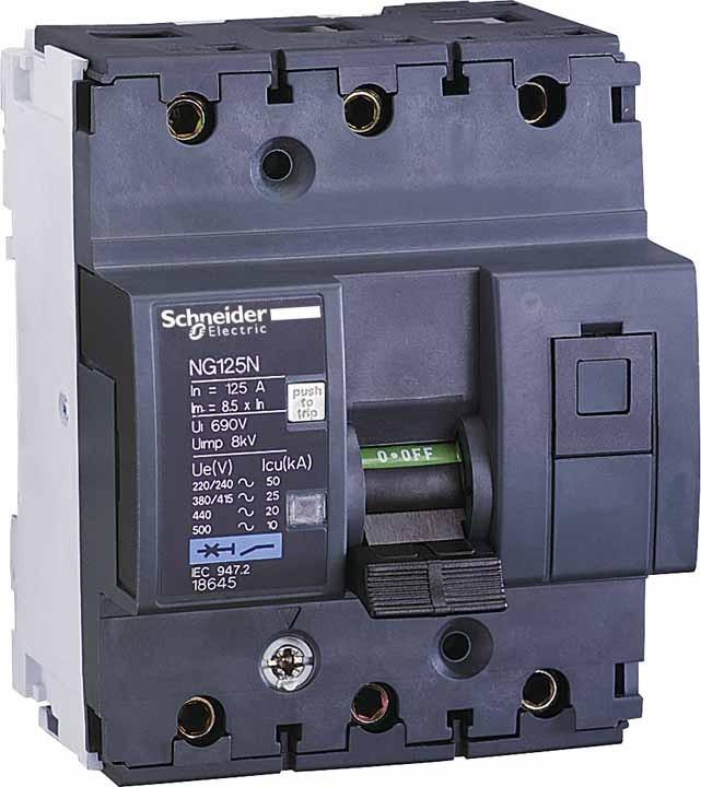 Produktbild Schneider Electric SE 18664 LS-Schalter, B-Char, 100A, 3p