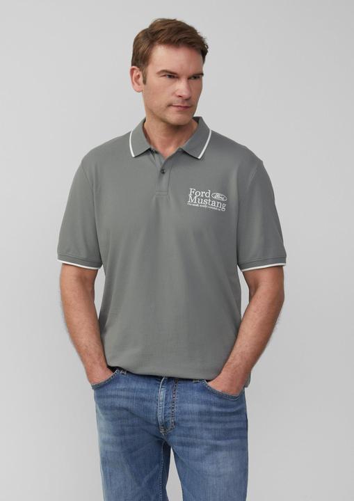 Produktbild S.Oliver Polo-Shirt Poloshirt aus Piqué mit Stickerei und Ford®-Artwork (XXL)