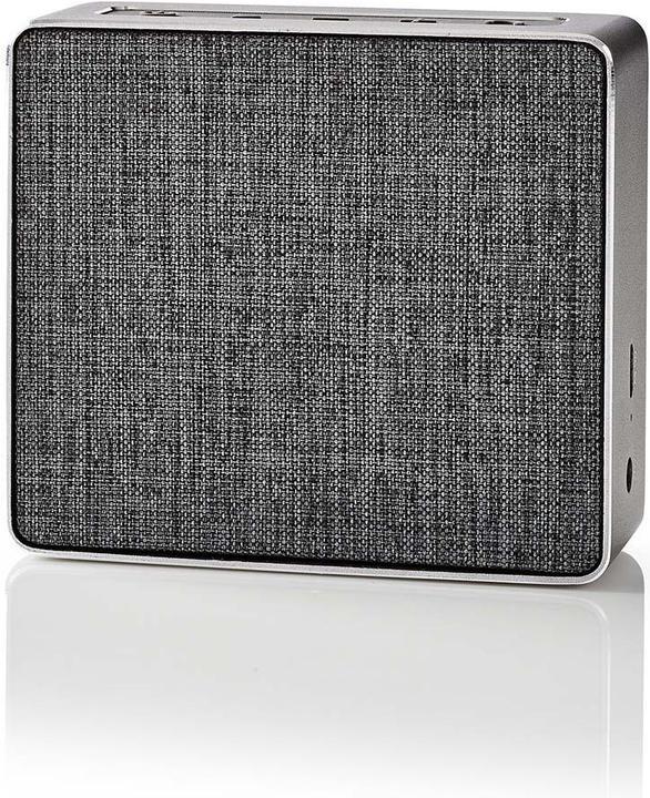 Produktbild Nedis SPBT-1002 Bluetooth Lautsprecher Gun Metal Grau (20 h, Akkubetrieb)