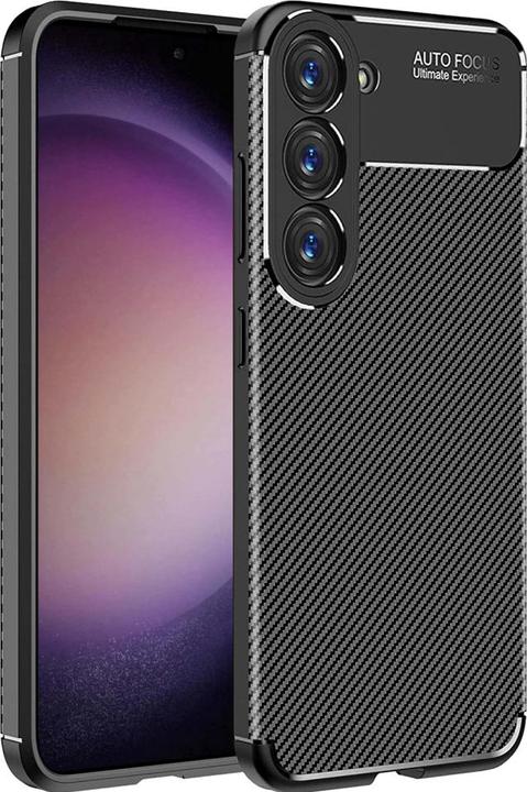 Produktbild Screenguard Samsung Galaxy S23+ Hülle Carbon Design TPU Case (Samsung Galaxy S23+)