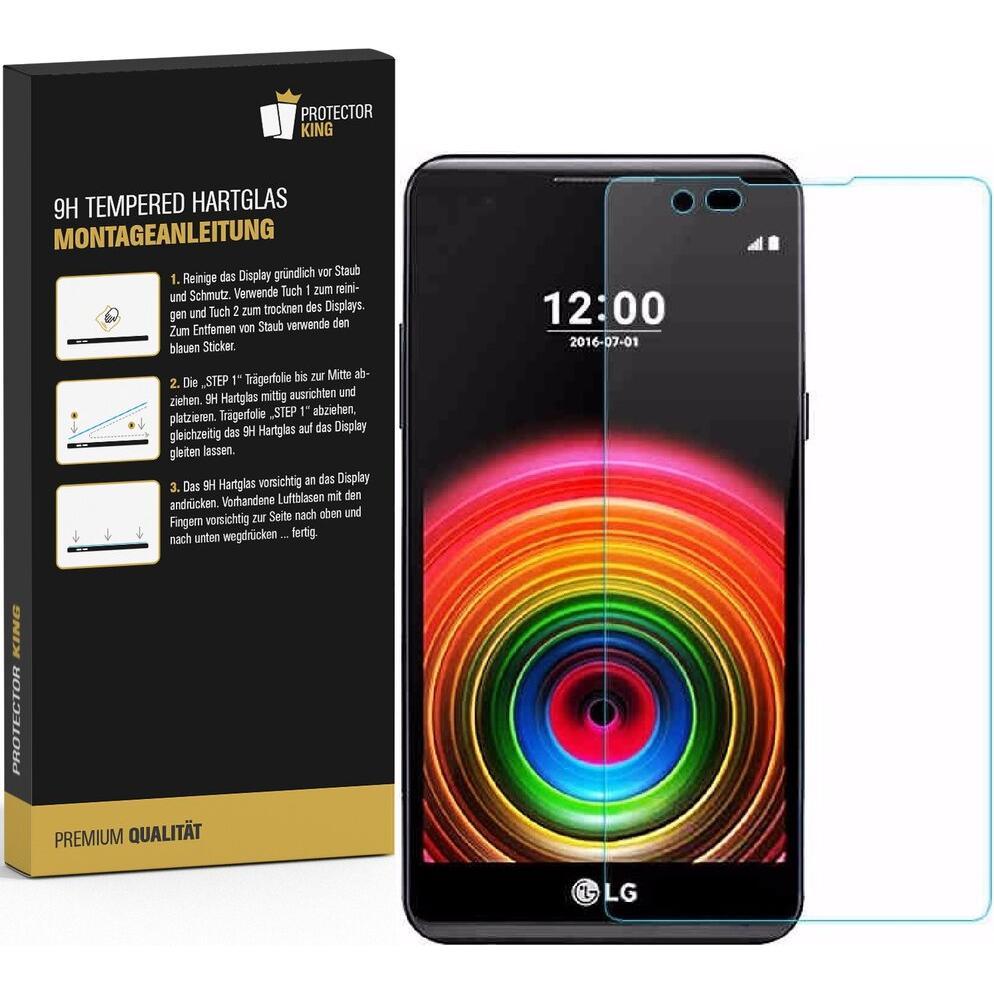 Thumbnail - Protectorking 2x echtes Tempered 9H Panzerhartglas 3D KLAR (2 Stück, LG X Power), Smartphone Schutzfolie, Transparent