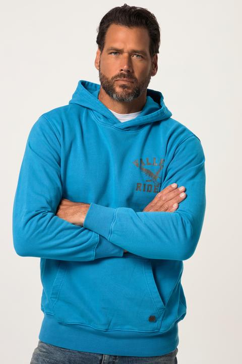 Actual product image JP1880 Hoodie, vintage look, hood, chest print, up to 8 XL (XL)
