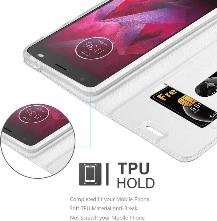 Actual product image Cadorabo Book Classy Style Cover (Motorola Moto Z)
