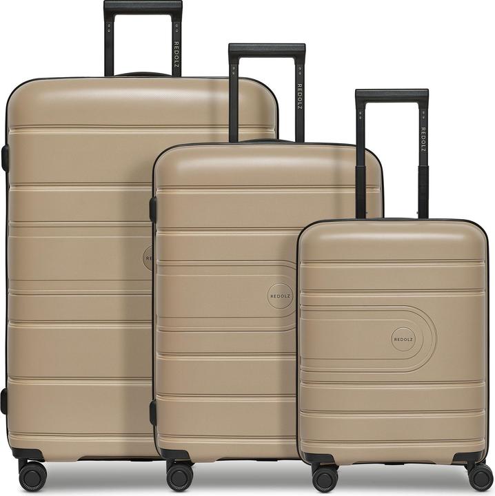 Image du produit Redolz Essentials 11 4 Rollen Kofferset 3-teilig mit Dehnfalte (240 l)