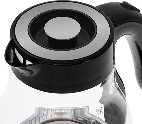 Produktbild Camry CR 1300 Electric, 2200 W, 1.7 L, Stainless steel, 360 ° rotational base, Black (1.70 l)