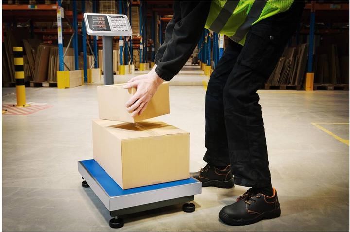 Produktbild Steinberg Plattformwaage Bodenwaage Paketwaage Industriewaage 60 x 45 cm 150 kg/20 g