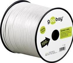 Actual product image Goobay Speaker cable white CU (10 m, 0.75 mm²)