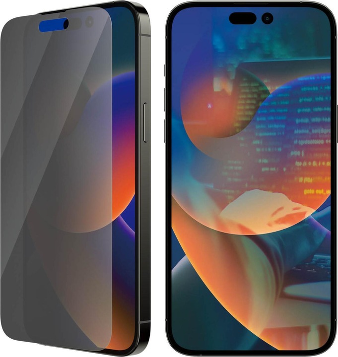 Actual product image PanzerGlass Classic Fit Privacy (1 Piece, Apple iPhone 14 Pro Max)