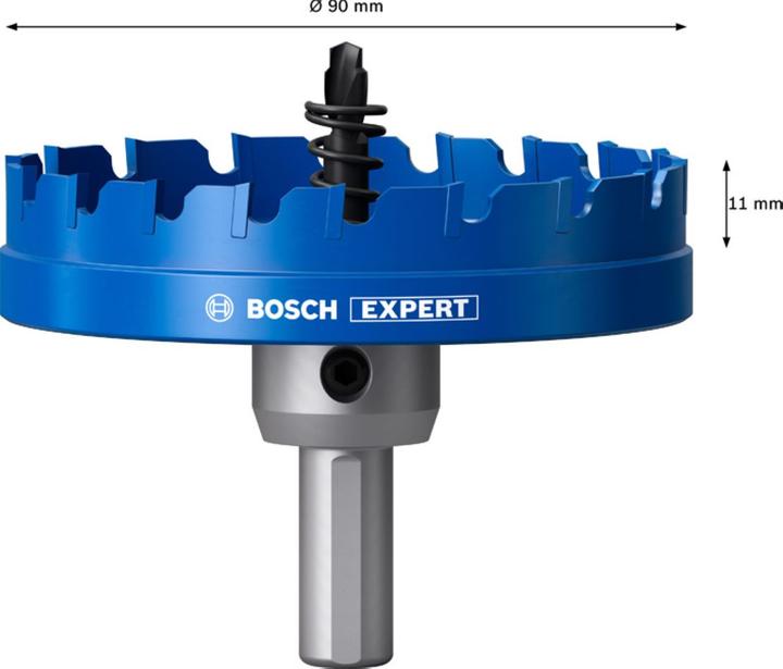 Actual product image Bosch Professional Zubehör Blau Zubehör 2608901447 EXPERT Blechlochsäge 90 mm (90 mm)