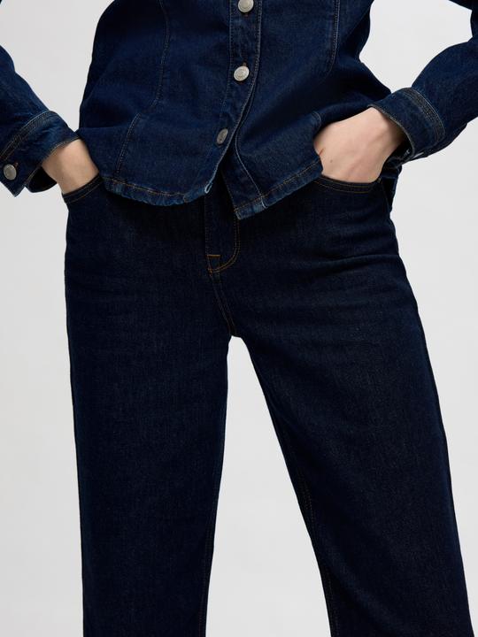 Image du produit Selected Femme Jeans bleu foncé coupe droite (W31/L32)