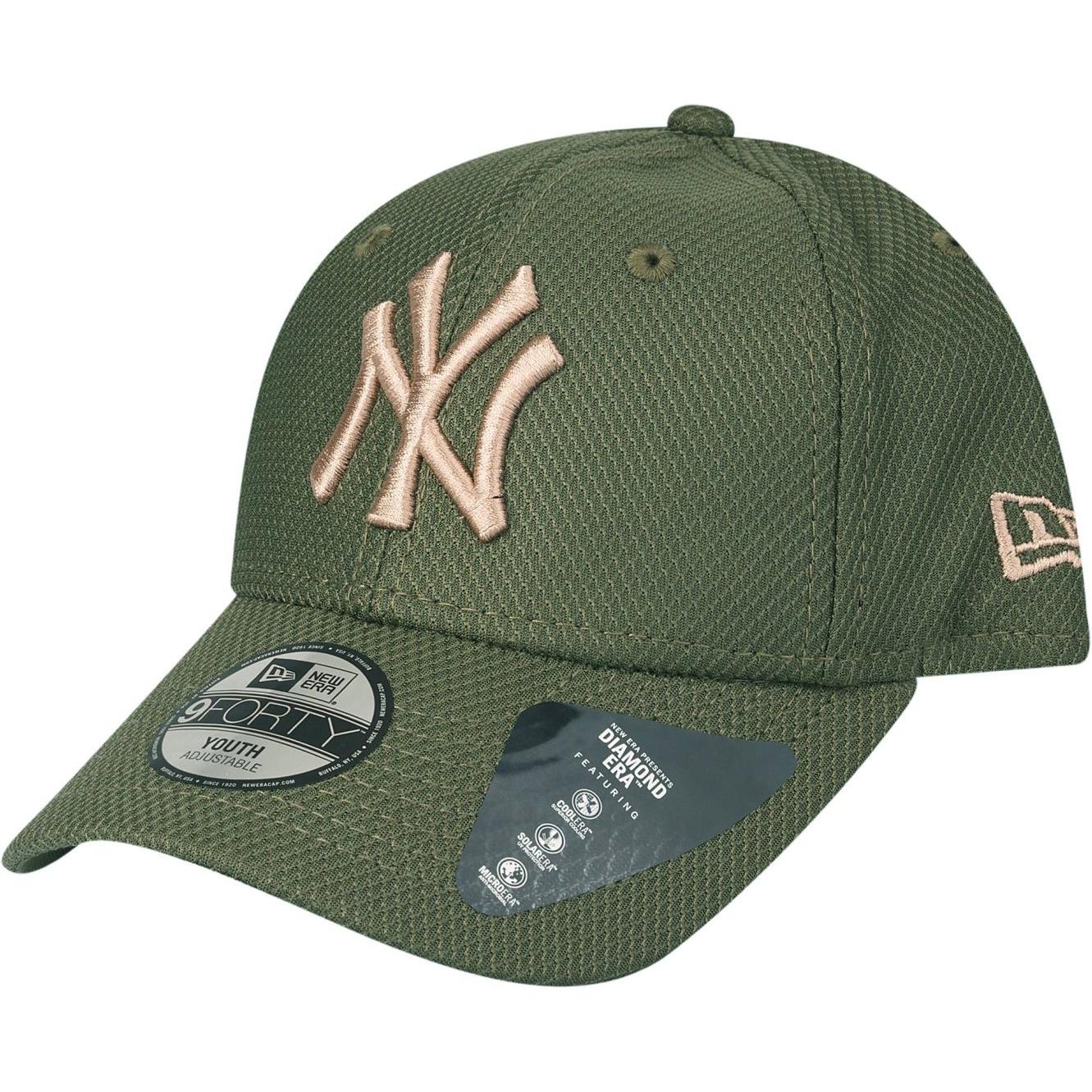 New Era, Jungen, Cap, Kinder Cap - DIAMOND 9FORTY NY Yankees oliv Infant, Grün, (49, 48 C, 50 C)