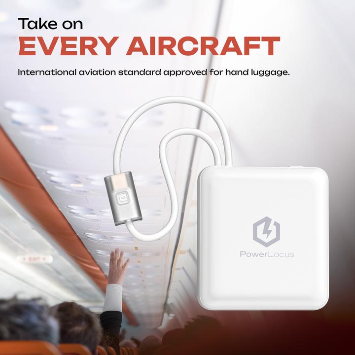 Image du produit PowerLocus PLB-X Portable Power Bank 10000mAh white (10000 mAh, 37 Wh)