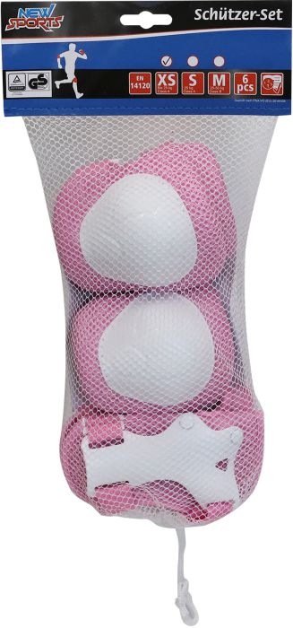 Actual product image New Sports Protector set (XS, Wrist protectors, Elbow protectors, Knee pad, 6 pieces)