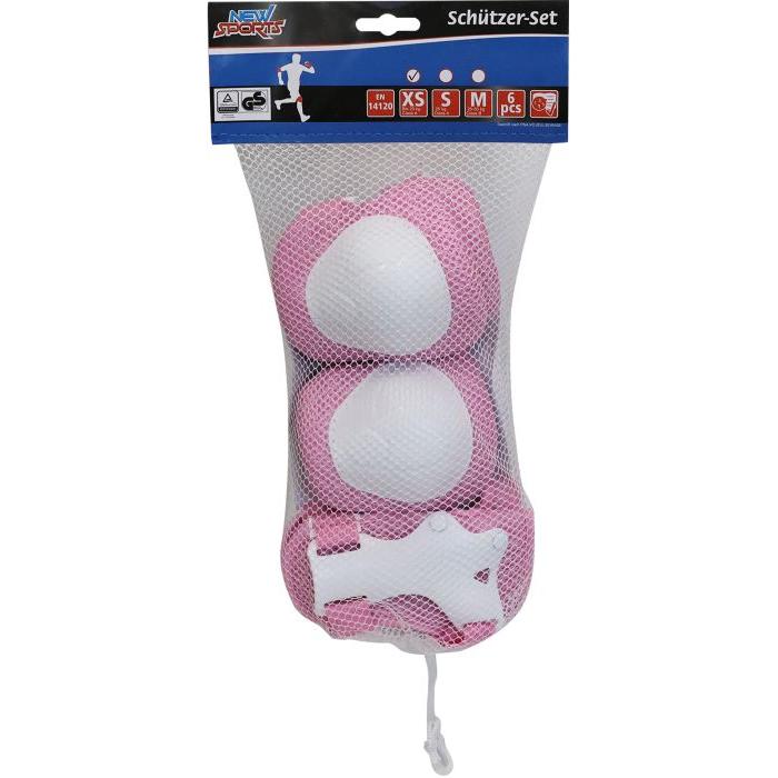 New Sports, Protektoren, (XS, Handgelenkschoner, Ellbogenschoner, Knieschoner, 6 Stück)