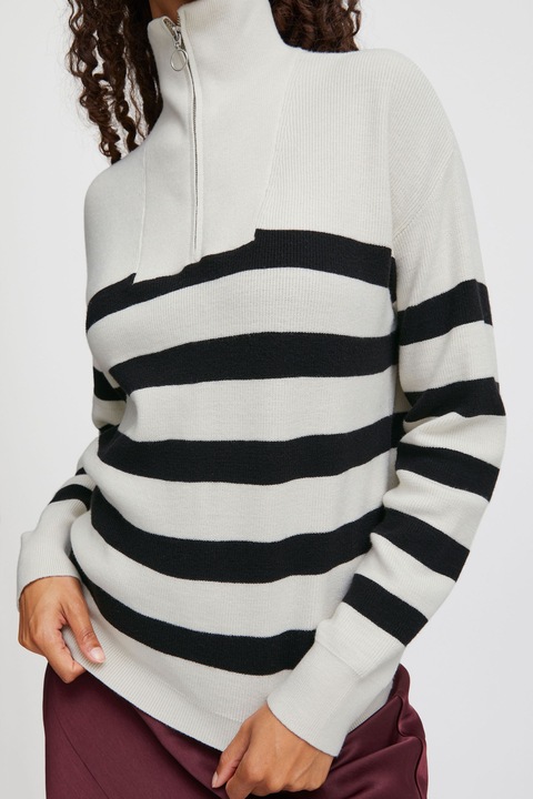 Produktbild B.young BYMANINA ZIPPER STIPE PULLOVER - 20813910 (XXL)