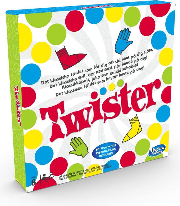 Actual product image Hasbro Gaming Twister Twister Game (Swedish, Danish, Icelandic, Finnish, Norwegian)