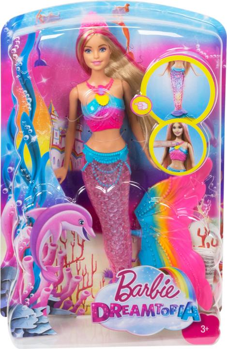 Produktbild Barbie Dreamtopia Regenbogenlicht-Meerjungfrau Puppe