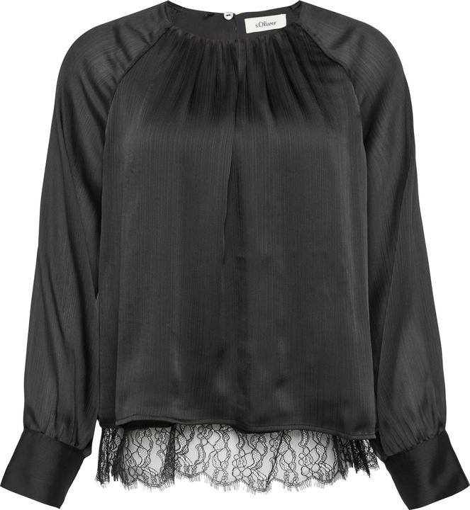 Immagine prodotto S.Oliver Bluse Festive Viskosebluse mit Struktur und Raglanärmeln (34)