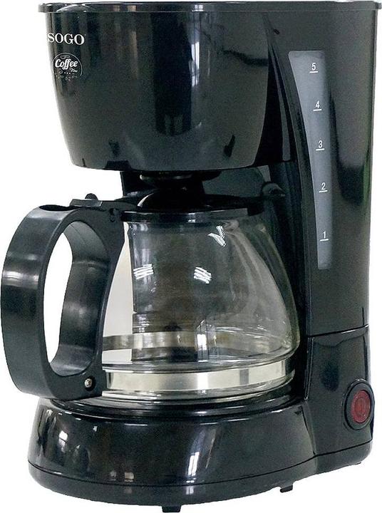 Actual product image Sogo DRIP COFFEE MAKER WITH GLASS JAR, - 0,6L -4 CUPS - 650W
