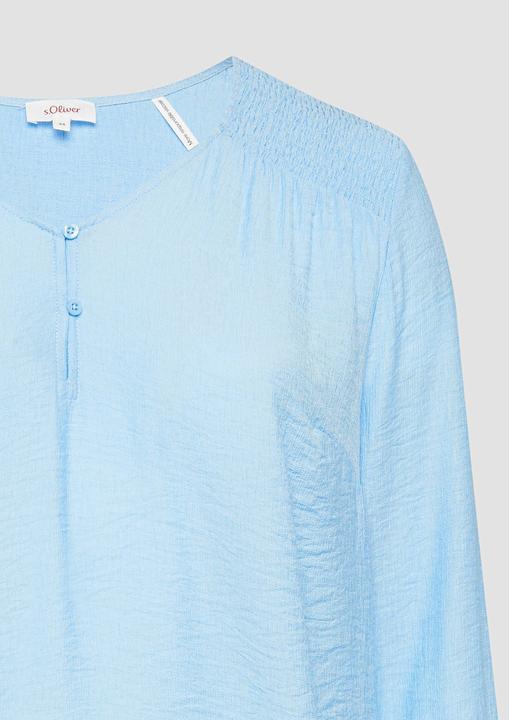 Actual product image S.Oliver Bluse Strukturierte Bluse aus Viskosemix mit Smok-Details (46)