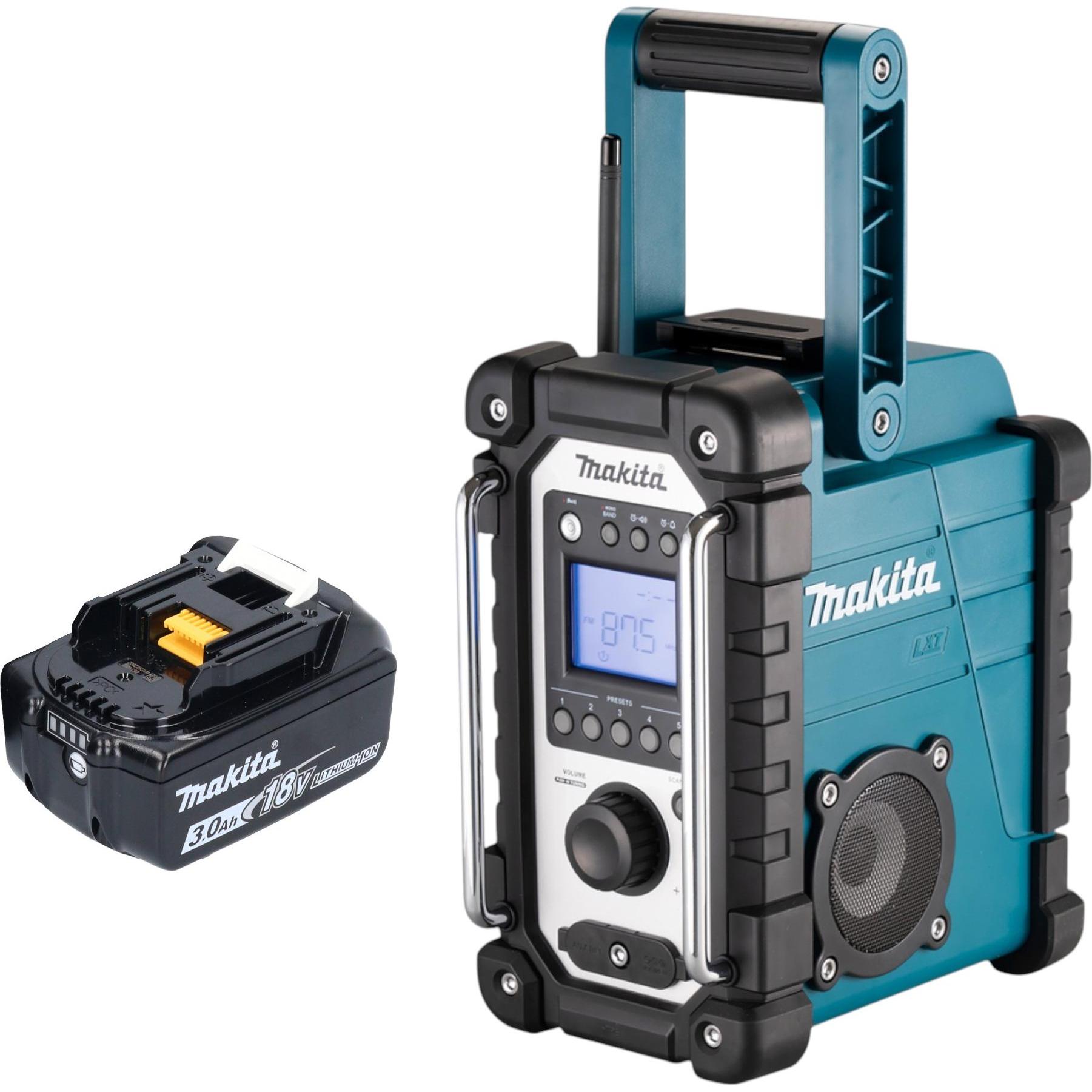 Makita DMR 116 F1 Radio da cantiere ricaricabile 14,4 - 18 V AM FM AUX + 1x batteria ricaricabile 3,0 Ah - (AM, FM), Radio