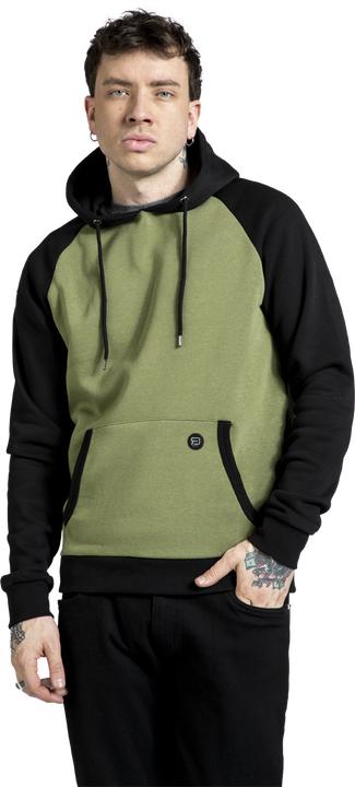 Produktbild RED by EMP Zweifarbiger Pullover in schwarz/oliv (M)