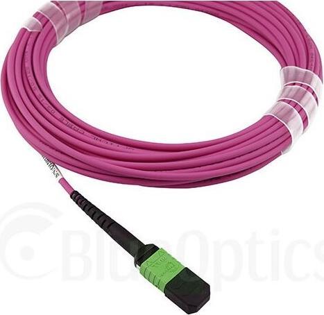 Produktbild BlueOptics LWL MTP/APC-8xLC/UPC Breakout Kabel OM4 30 Meter (30 m)