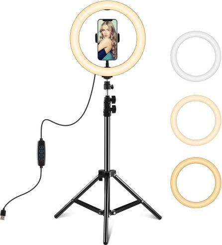 Actual product image Puluz PKT3035 Selfie Video Light 26cm (Ring light)