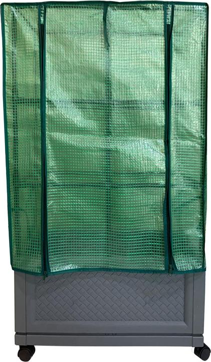 HTI-Living Pflanzkübel mit Rankgitter und Folienabdeckung Nessa 60x30 cm