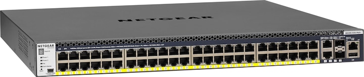 Productafbeelding Netgear GSM4352PB: 48Port PoE+ Switch, 4x10G (52 Havens)