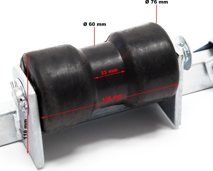 Produktbild Wiltec Kleine Pendelrolle Boot 80 cm Sliphilfe Kielrolle Zentrierhilfe Kielrolle