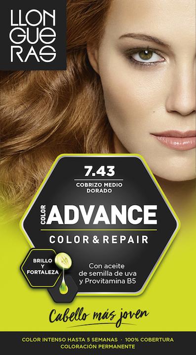 Immagine prodotto Llongueras COLOR ADVANCE #7,43-cobrizo medio dorado (7.43)