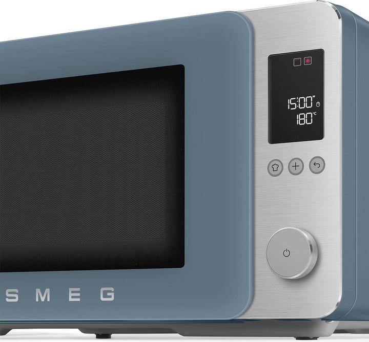 Image du produit Smeg Kombi-Mikrowelle MOC02SBMEU, 9 Fkt, 2100W, Sturmblau matt (27 l)