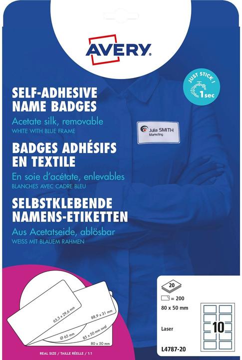 Produktbild Avery Namensetiketten