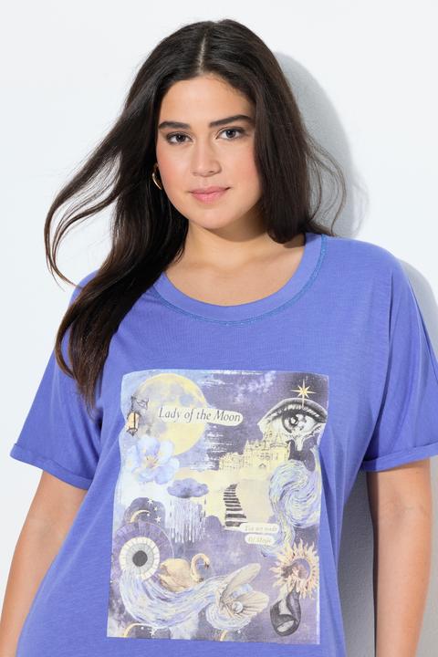 Produktbild Ulla Popken T-Shirt, Oversized, Rundhals, Halbarm, Modalmix (58)