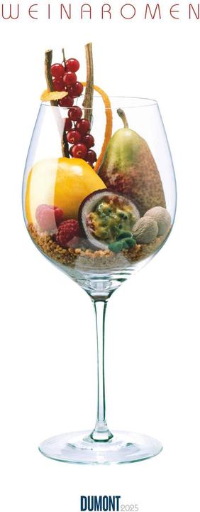 Produktbild Weinaromen 2025 - Wandkalender - Weinsorten und wonach sie schmecken Hoch-Format 22 x 49,5 cm (Harter Einband, Deutsch)