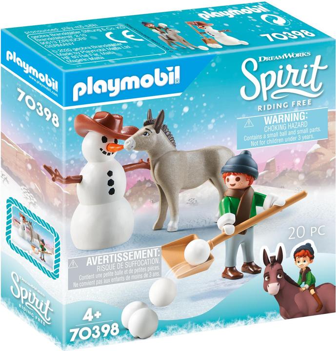 Produktbild Playmobil Schneespass mit Snips Herrn Karotte (70398, Playmobil Spirit)